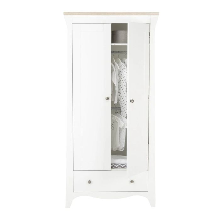 CuddleCo Clara Wardrobe White/Ash – Wardrobes - Baby Travel CuddleCo Clara Wardrobe White/Ash - Wardrobes - Image 5