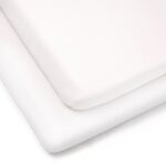 Clair De Lune 2 Pack Pram/Crib Fitted Sheets White - Crib Bedding & Sheets - Image 2
