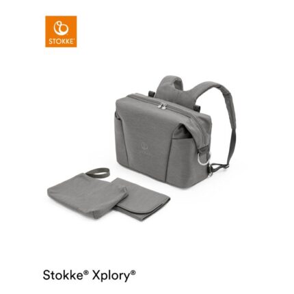 Stokke Xplory X Changing Bag Modern Grey – Pram Bags - Baby Travel