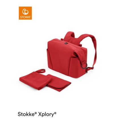 Stokke Xplory X Changing Bag Ruby Red – Pram Bags - Baby Travel