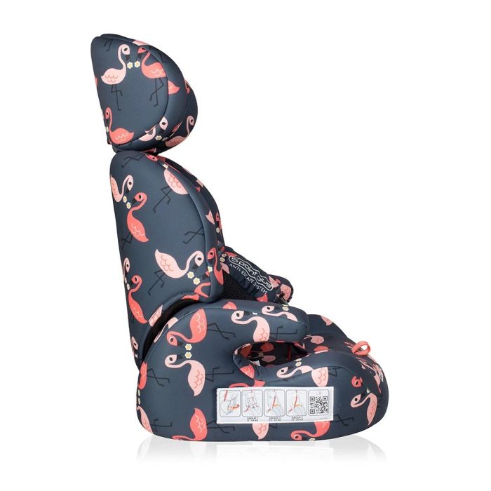 Cosatto Zoomi Car Seat Pretty Flamingo – Toddler Car Seats - Baby Travel Cosatto Zoomi Car Seat Pretty Flamingo - Toddler Car Seats - Image 2
