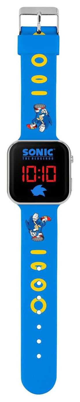Sega Sonic the Hedgehog Blue Strap LED Digital Watch - Baby Travel