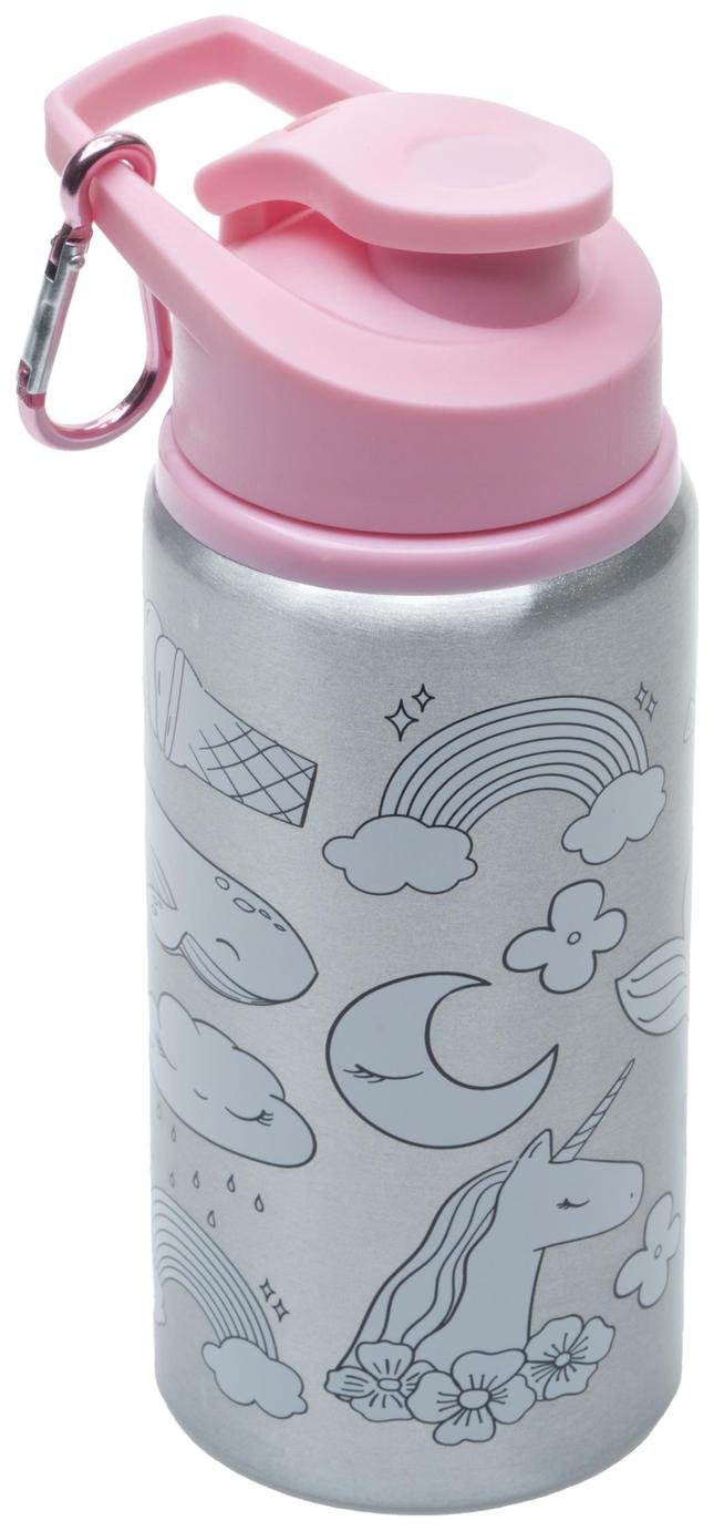Smash Personalised Pink Aluminium Water Bottle – 500ml - Baby Travel