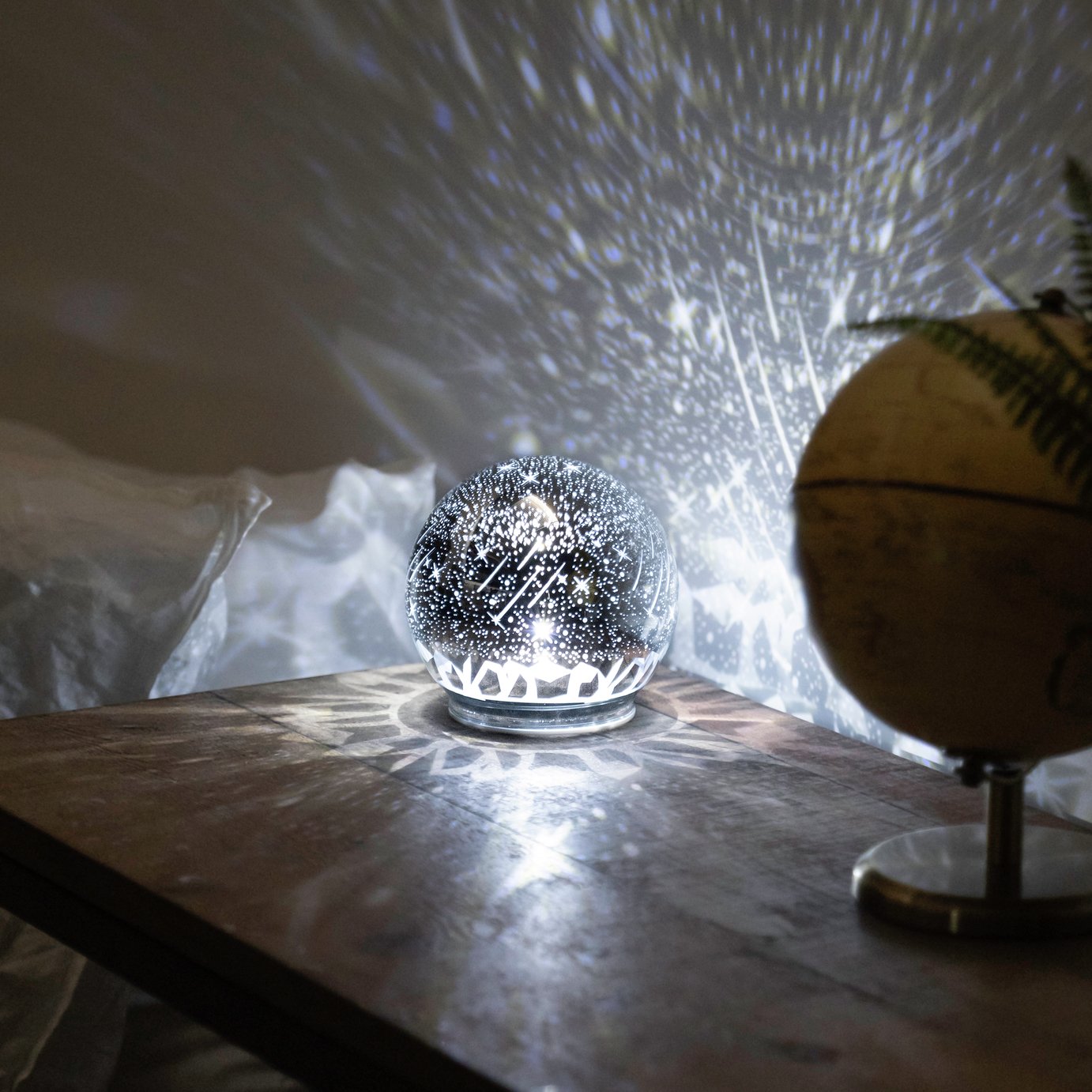 Fizz Creations LED Star Projector Light – White - Baby Travel