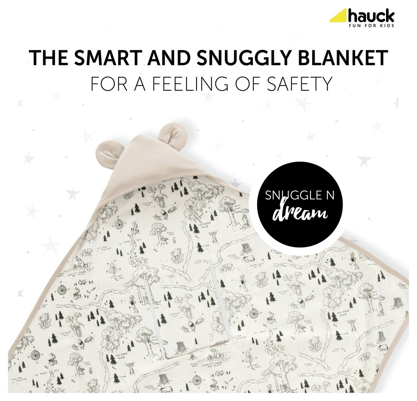 Hauck Disney Snuggle n Dream Blanket Winnie the Pooh Beige - Baby Travel