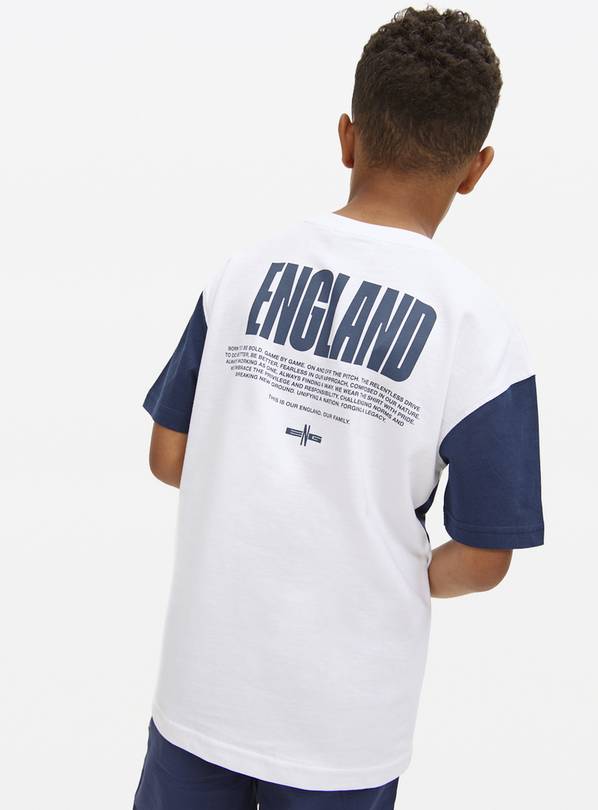 Licensed England Football T-Shirt In White 4 years - Baby Travel