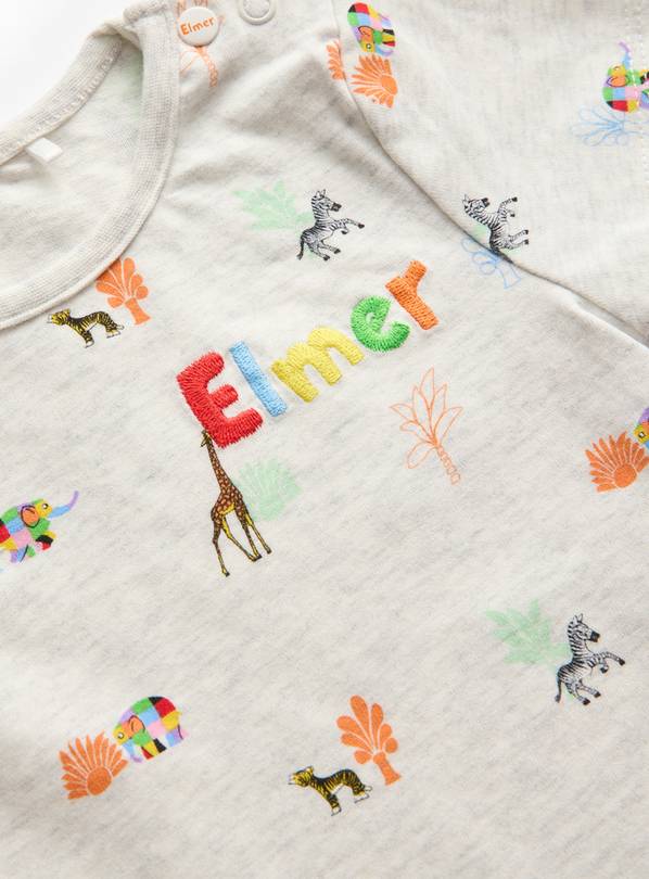 Grey Elmer Character Print Pyjama Set 6-9 months - Baby Travel