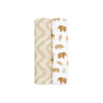 aden + anais Essentials Cotton Muslin Swaddle Blanket - 2 Pack - Tanzania