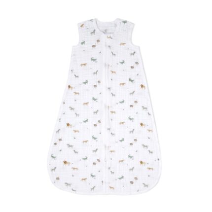 aden + anais Organic Cotton Muslin Light Sleeping Bag 1.0 Tog - Safari Dreams