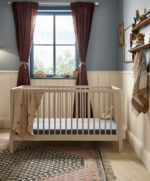 Arbor Cotbed & Essential Airflow Fibre Cotbed Mattress Bundle - Cashmere