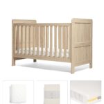 Atlas Cotbed Bundle (4 Piece) - Light Oak