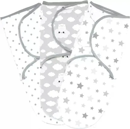 Baby Swaddle Blanket (Pack of 3) 0-3 Months, Newborn