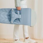BabyBjörn Bliss Woven Petal Quilt Baby Bouncer - Blue
