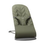 BabyBjörn Bliss Woven Petal Quilt Baby Bouncer - Dark Green