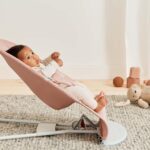 BabyBjörn Bliss Woven Petal Quilt Baby Bouncer - Dusty Pink
