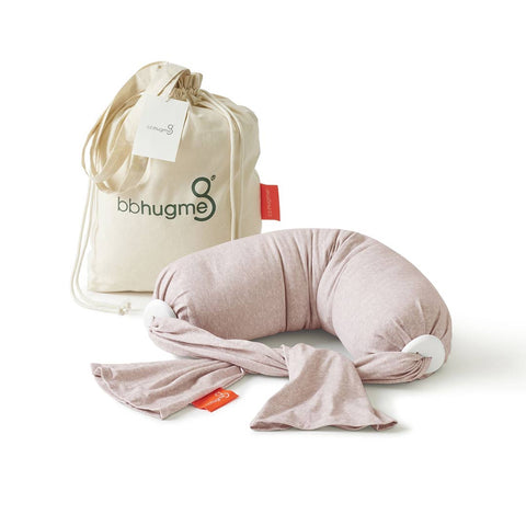 bbhugme Nursing Pillow – Pink Melange - Baby Travel bbhugme Nursing Pillow - Pink Melange