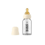 BIBS Slow Flow Baby Glass Bottle Complete Set - Ivory