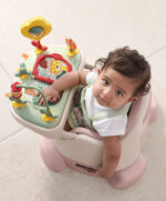 Bug 3-in-1 Floor and Booster Seat with Activity Tray - Blossom