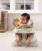 Bug 3-in-1 Floor and Booster Seat with Activity Tray - Clay