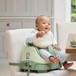 Bug 3-in-1 Floor and Booster Seat with Activity Tray - Eucalyptus