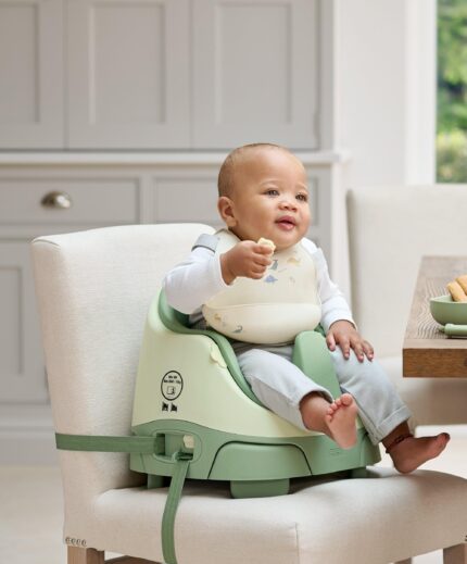 Bug 3-in-1 Floor and Booster Seat with Activity Tray - Eucalyptus