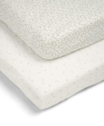 Cotbed Fitted Sheets (2 pack) Seed/Leaf - Welcome to the World Seedling