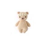 Cuddle + Kind Baby Animal - Baby Honey Bear - Floral Crown - Ivory