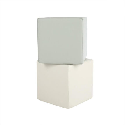 CuddleCo Soft Play Cubes 2pc - Sea Salt/Pebble