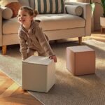 CuddleCo Soft Play Cubes 2pc - Tuscany/Pebble