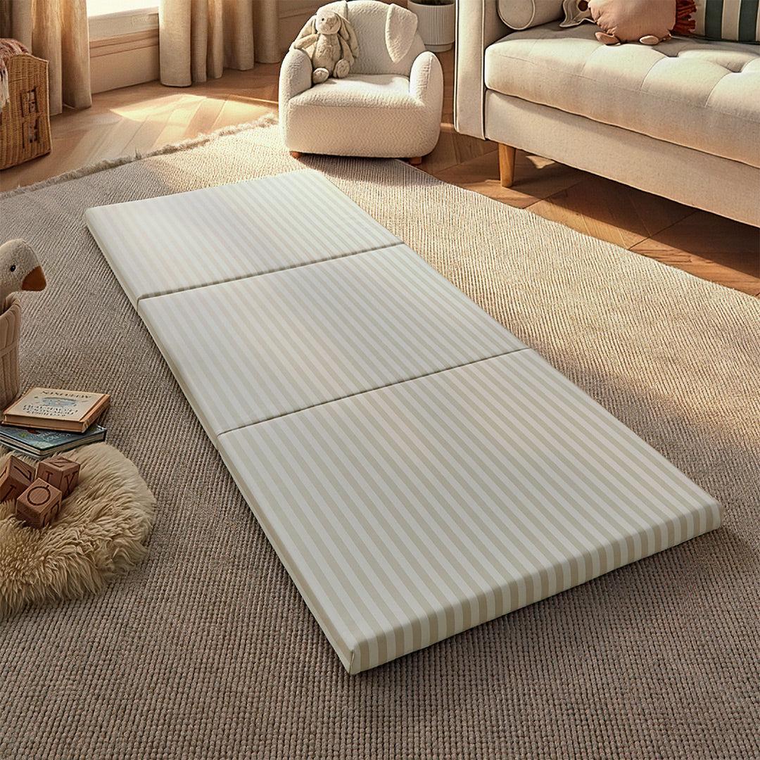 CuddleCo Tumble Play Mat 180 x 75cm – Cookie Stripe - Baby Travel CuddleCo Tumble Play Mat 180 x 75cm - Cookie Stripe