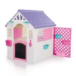Dolu Children's Playhouse with Play Fence - Hot Pink (2+ Years)