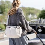Done by Deer Quilted Stroller Bag - Beige