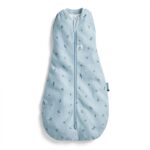 ergoPouch Organic Summer Cocoon Swaddle Sleeping Bag - 0.2 Tog - Blue Dragonflies