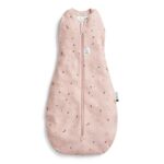 ergoPouch Organic Summer Cocoon Swaddle Sleeping Bag - 0.2 Tog - Pink Daisies
