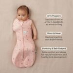 ergoPouch Organic Summer Cocoon Swaddle Sleeping Bag - 0.2 Tog - Pink Daisies