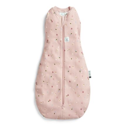 ergoPouch Organic Summer Cocoon Swaddle Sleeping Bag - 0.2 Tog - Pink Daisies