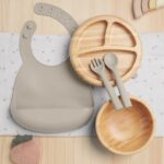 First Mealtime Bamboo Set - Truffle
