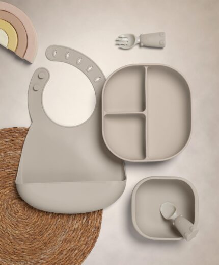 First Mealtime Silicone Set – Truffle
