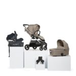 Flip XT³ Pushchair Bundle with Cybex Aton B Car Seat & Base (4 Pieces) - Fawn