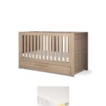 Franklin Cotbed & Essential Airflow Pocket Spring Mattress Bundle - Oak