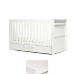 Franklin Cotbed & Premium Pocket Spring Mattress Bundle - White Wash