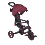 Globber Explorer Trike Foldable 4in1 - Burgundy