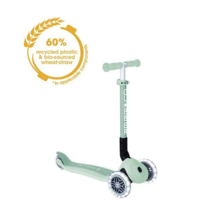 Globber Junior Foldable Lights Eco - Pistachio