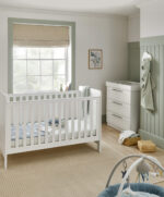 Hampden 2 Piece Cotbed Set with Dresser Changer - White