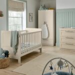 Hampden 3 Piece Cotbed Range with Dresser Changer & Wardrobe - Cashmere