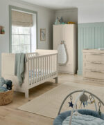 Hampden 3 Piece Cotbed Range with Dresser Changer & Wardrobe - Cashmere