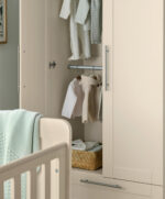 Hampden 3 Piece Cotbed Range with Dresser Changer & Wardrobe - Cashmere