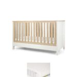 Harwell Cotbed & Premium Pocket Spring Mattress Bundle - White