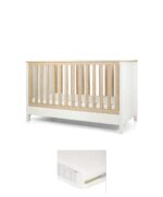 Harwell Cotbed & Premium Pocket Spring Mattress Bundle - White