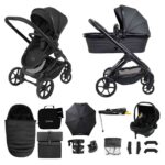 iCandy Peach 7 STUDIO Travel System with Safe Fit Car Seat & Base 13-Piece Bundle - Studio